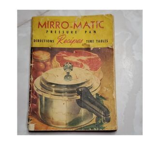 Mirro Mirro-Matic Pressure Pan Vintage Recipe Directions Booklet 1954